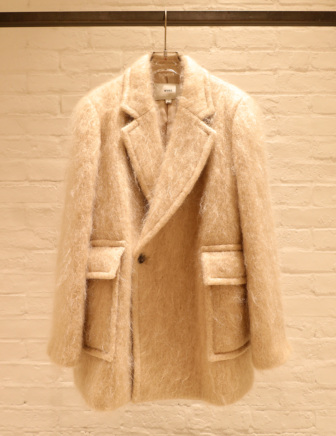 工場直送 hyke MOHAIR DOUBLE-BREASTED COAT sushitai.com.mx