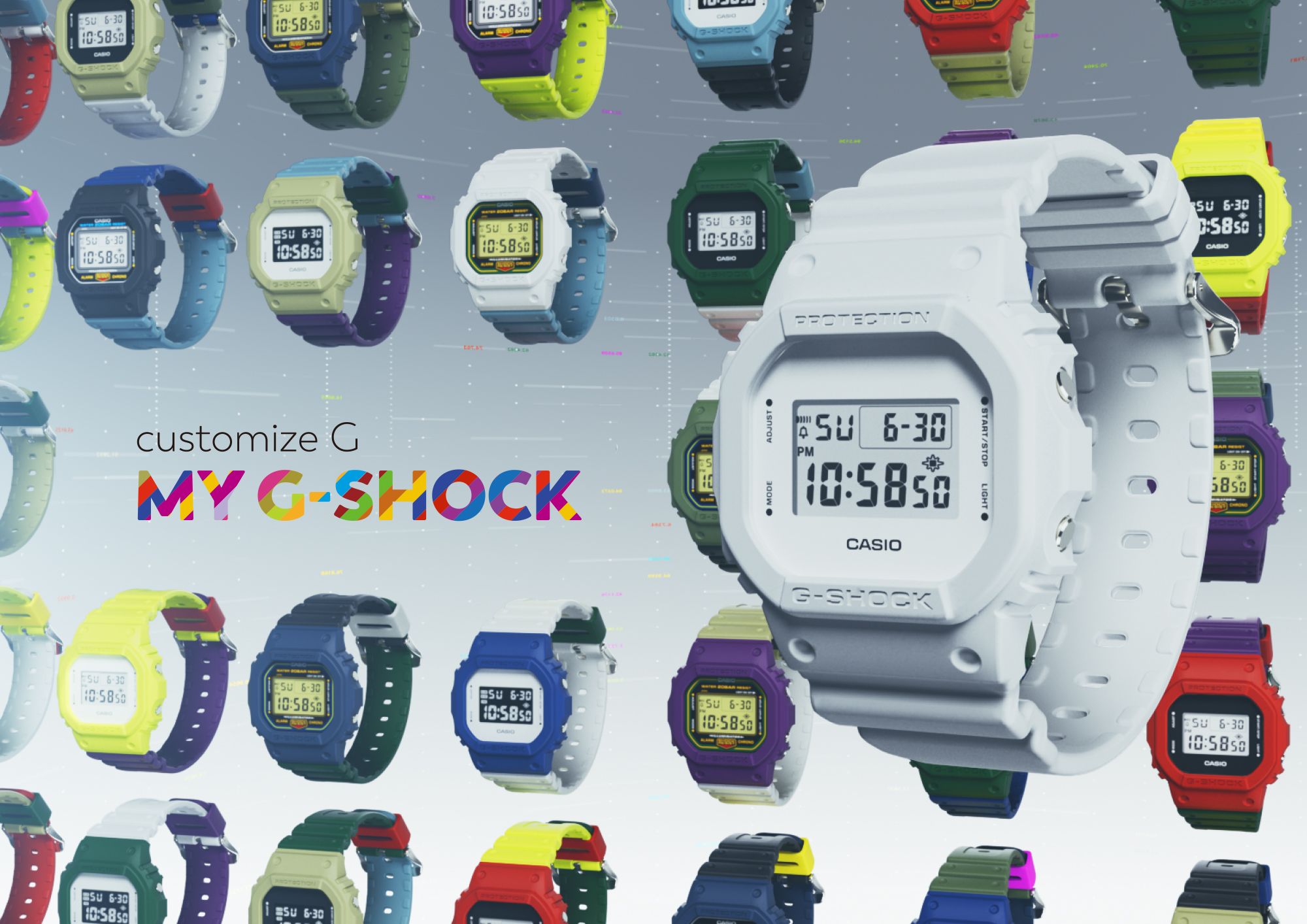 “G-SHOCK” 自分好みの『MY G-SHOCK』が作れるサービス開始!