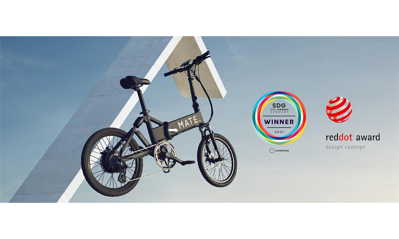 人気のMATE. BIKE 北欧最大のコンペティション「SDG Tech Awards」を受賞!