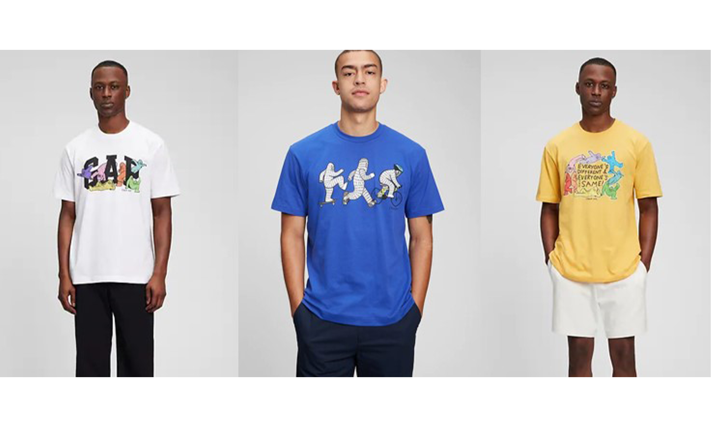 GapとグラフィックアーティストBrandon Sinesが手掛ける「FRANK APE」のコラボレーションが登場