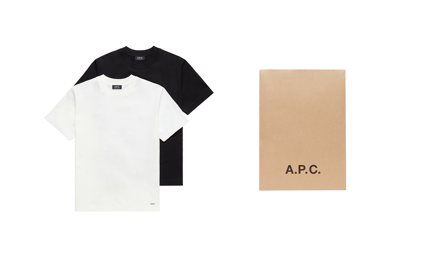 「A.P.C.」から2枚セットパックTシャツ日本限定発売
