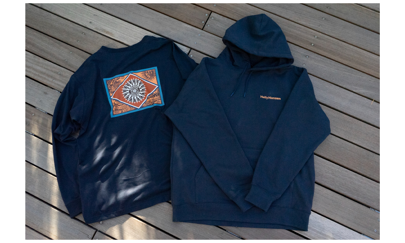 ヘリーハンセン 1990年代の航海をモチーフにした “Classic Emblem Parka&Tee”が、HH単独店にて数量限定で発売