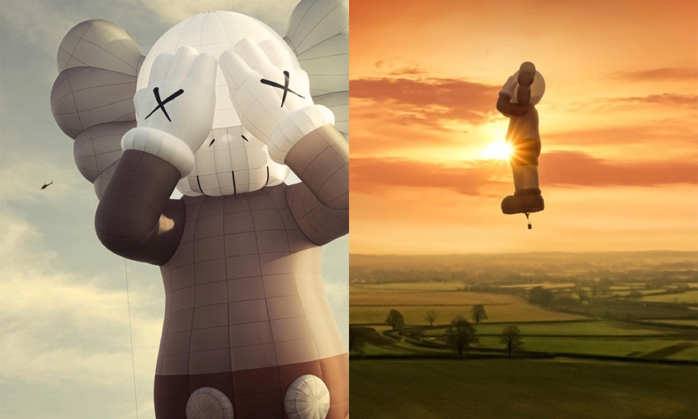 KAWSのアートプロジェクト！世界最大級の熱気球で初飛行。記念アイテムも