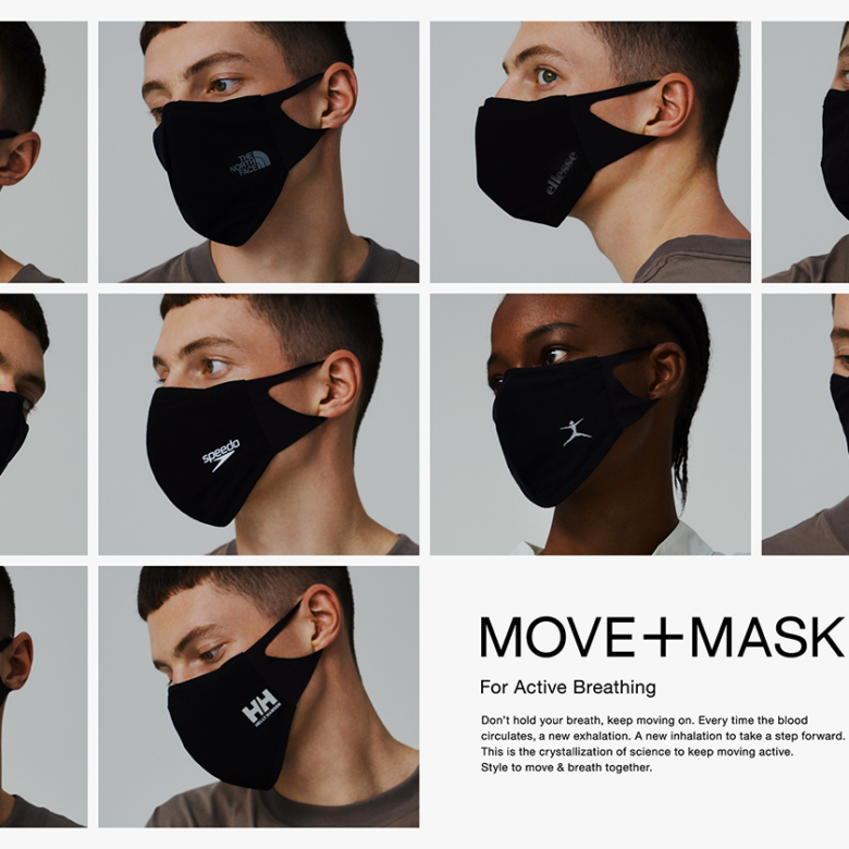 ゴールドウインが展開する各ブランドからスポーツを楽しみたい人のためのマスクが登場