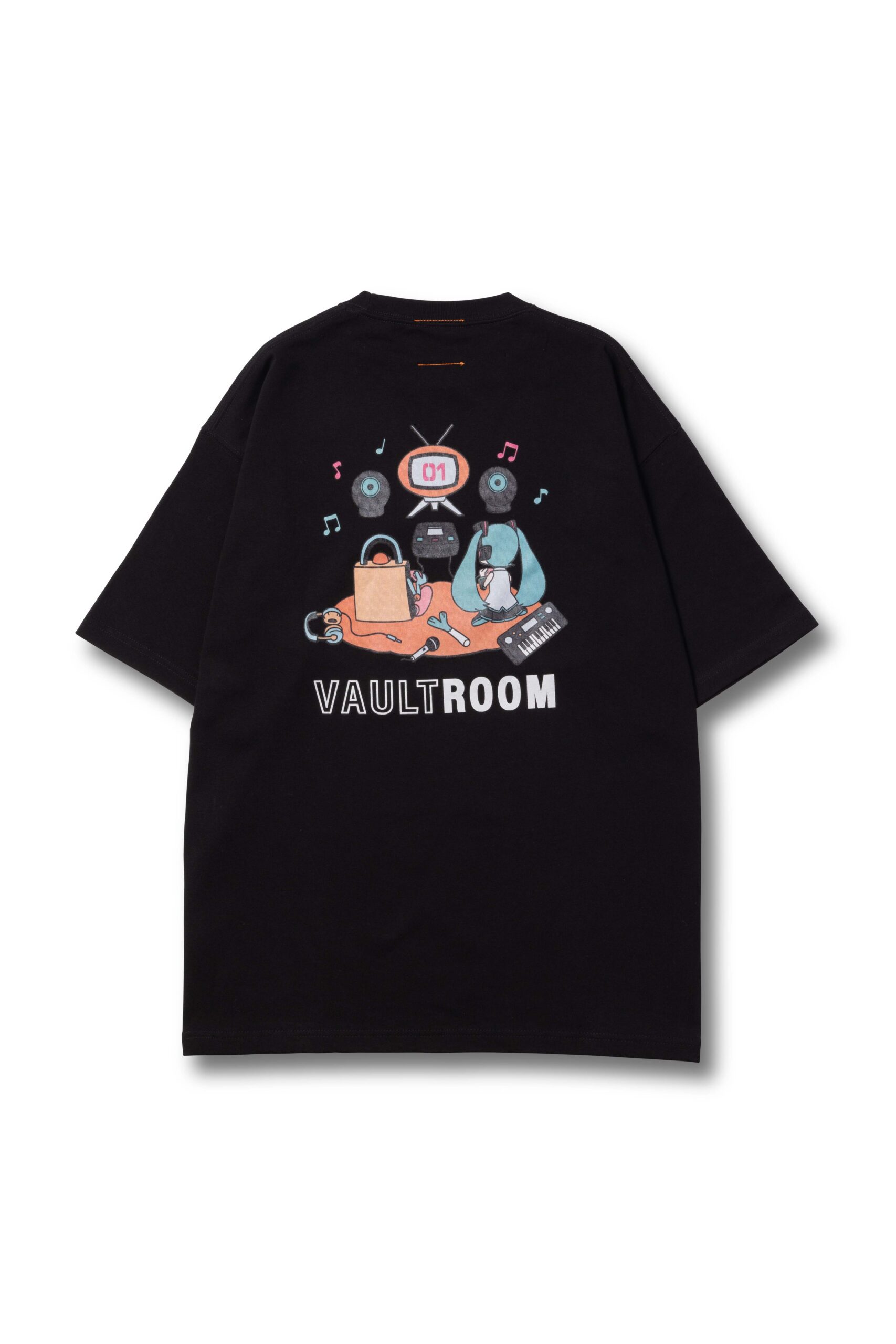 vaultroom × 初音ミク TEE BLK