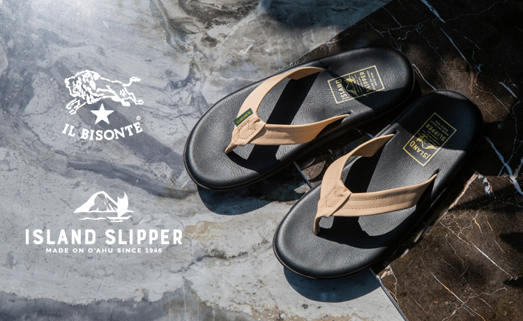 IL BISONTE × ISLAND SLIPPER - サンダル