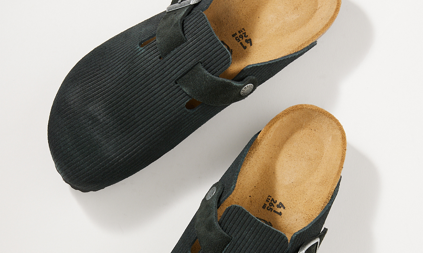 JOURNAL STANDARDからBIRKENSTOCK コーデュロイ風レザーを用いた  