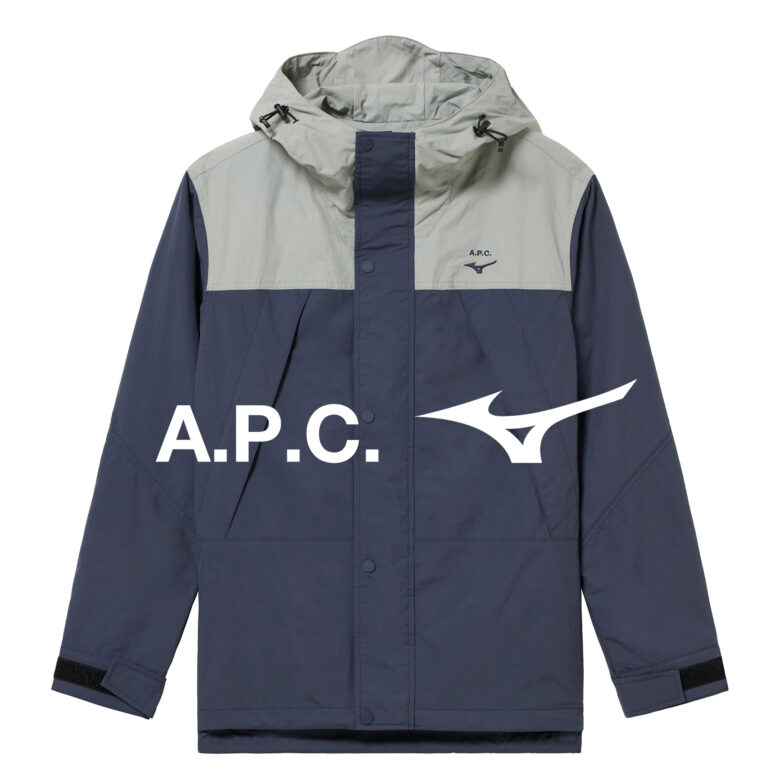 A.P.C. × MIZUNOコラボ！人気マウンテンジャケットに新色が登場