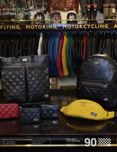 【PORTER】90周年を記念した、Lewis Leathers(ルイスレザーズ)とのコラボレーションアイテム登場！