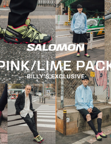 【Salomon】「地味」を卒業する。BILLY’S限定の“ピンク＆ライム”が、足元から日常をエネルギッシュに塗り替える。