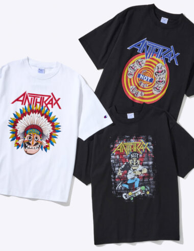 ＜News＞チャンピオン、スラッシュメタルのレジェンド「ANTHRAX」オフィシャルライセンスによる限定アイテムを発売