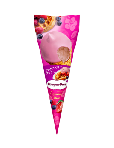 ＜News＞セブン限定｜ハーゲンダッツ『クリーミーコーン ミックスベリーワッフル』が5月20日発売！数量限定コーンアイスクリーム登場