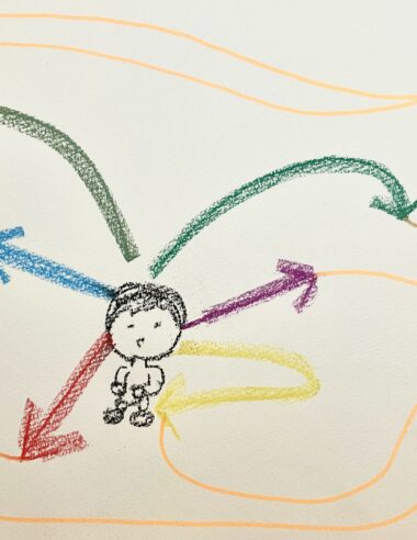 今日のパスワード　#23 　「やるか、やめるか、休むか」矢印で明るい未来に向けてなぞる線。