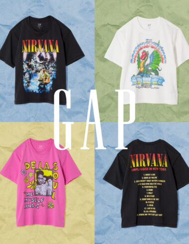 ＜News＞ Gapからニルヴァーナなどレジェンド6組とのミュージックＴシャツが3月17日(月)に登場