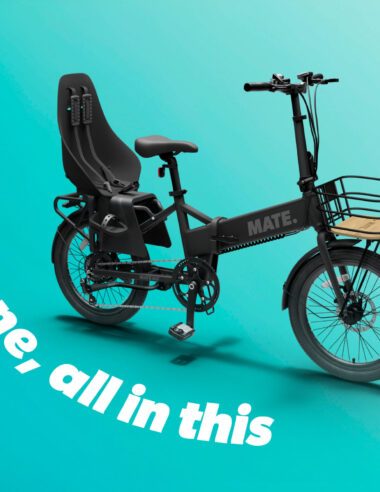 【MATE.BIKE】MATE GO+専用フロントバスケット。チャイルドシート搭載モデルを、より自由で軽快な「アーバン・モビリティ」へ。