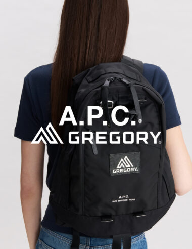 【A.P.C. × GREGORY 初コラボ】「アーバンハイキング」を表現。洗練されたバックパックが11月28日より先行予約開始。