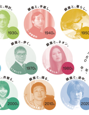 【銀座ソニーパーク】昭和100年を辿る『100.80.60.展』。ヒコロヒー、皆川明ら11人が描く「銀座・ソニー・ソニービル」の記憶