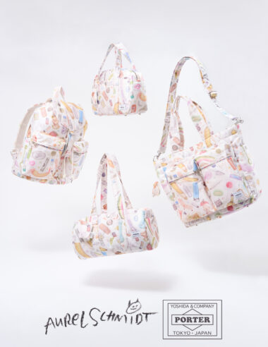 【PORTER】白いナイロンをキャンバスに。NYの人気アーティスト「オーレル・シュミット」との異色コラボが実現！