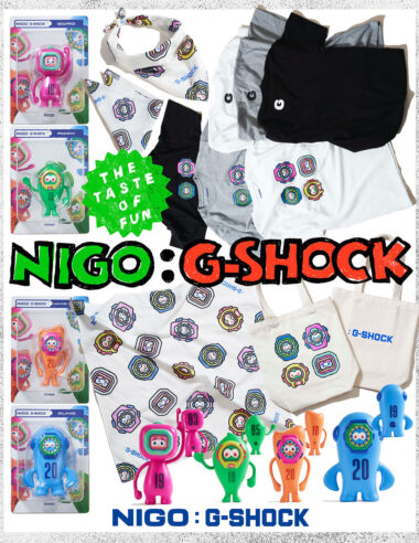 NIGO® がデザインを手掛けた”G-SHOCK”キャラクターのオリジナルグッズ